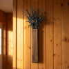 Rustic Wood Wall Pocket with Preserved Eucalyptus