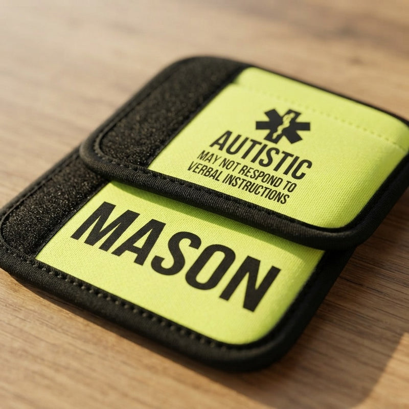 Custom Emergency Alert Car Seat Strap Covers