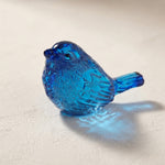 Blue Glass Bird Figurine