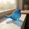 Blue Glass Bird Figurine