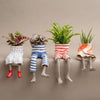 Quirky Resin Leggy Plant Pot Set
