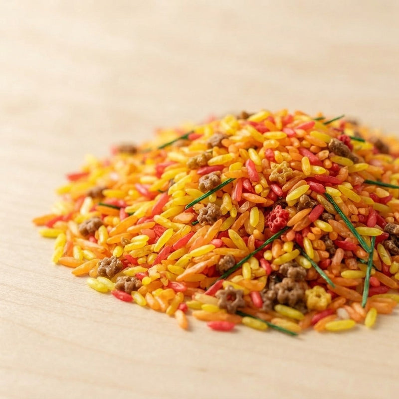 Fall Themed Sensory Rice