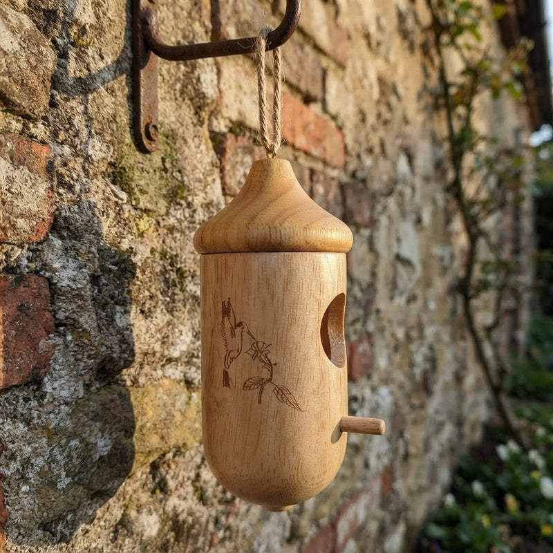 Solid Wood Hummingbird House