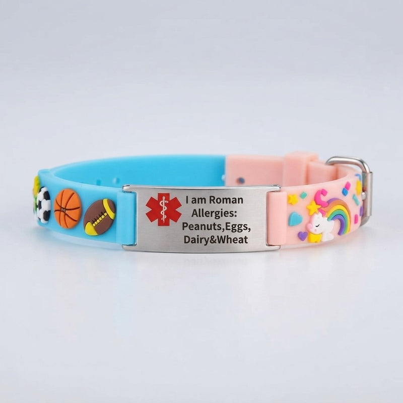 Personalized Kids Medical Alert Bracelet