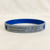 Engraved Silicone Medical Alert Bracelet