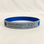 Engraved Silicone Medical Alert Bracelet