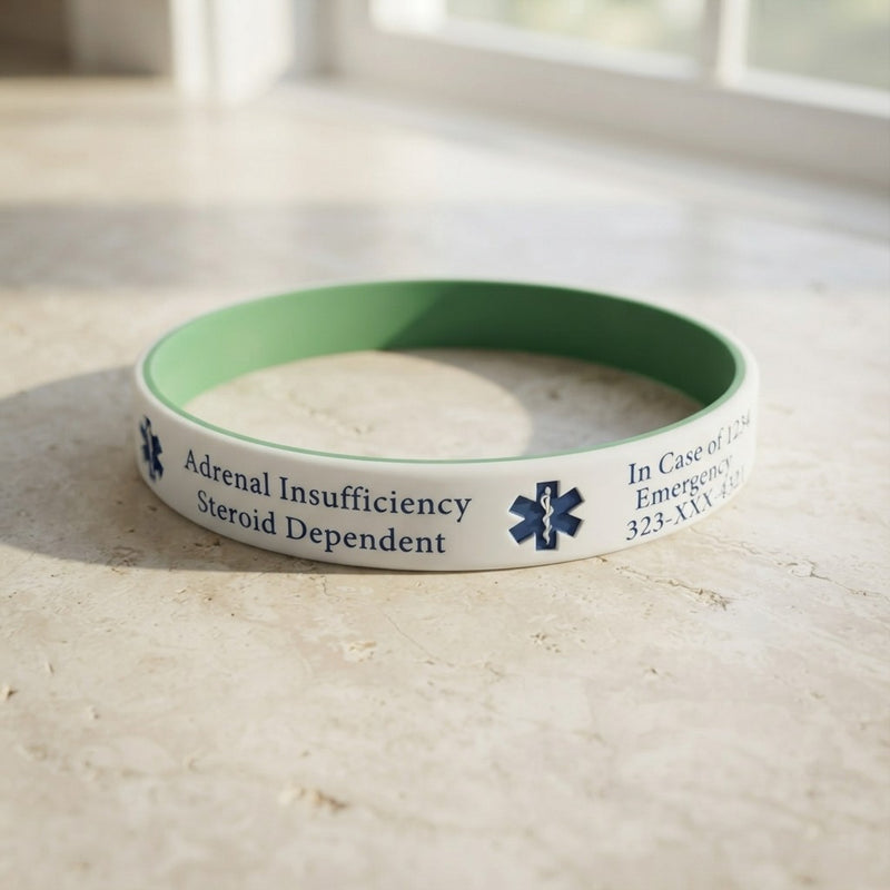 Engraved Silicone Medical Alert Bracelet