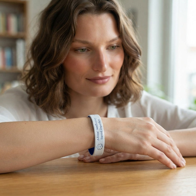 Engraved Silicone Medical Alert Bracelet