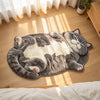 Cozy Cat Shaped Rug