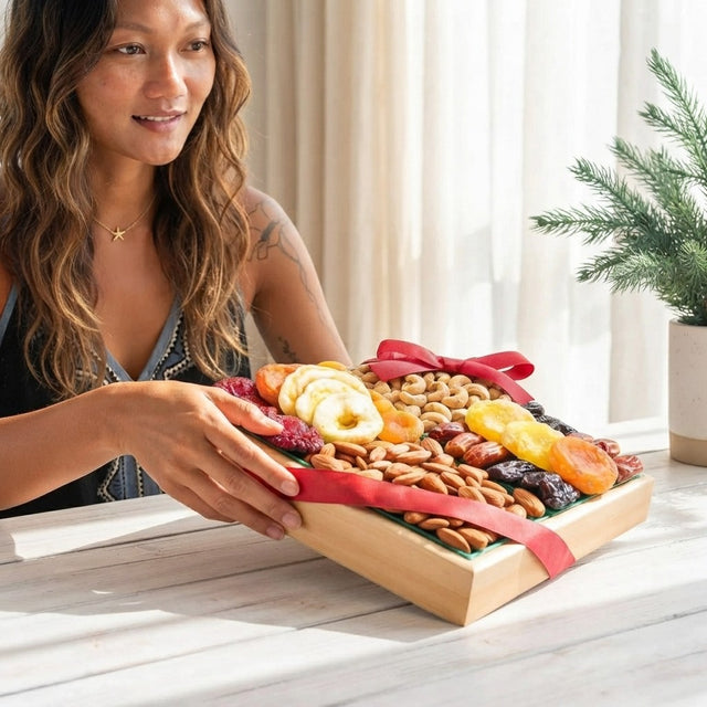 Gourmet Dried Fruit and Nut Gift Tray
