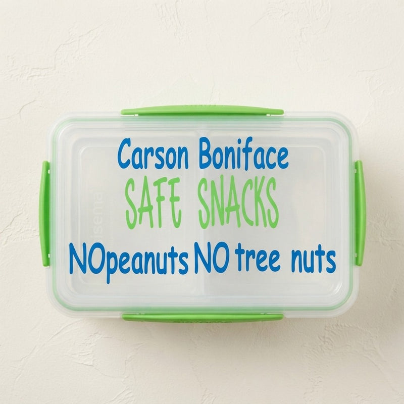 Allergy Safe Snack Decal